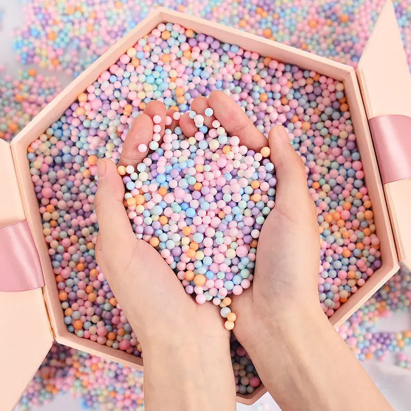 Macaron Foam Ball Meteor Ball Filled Color Foam Ball Small Particle Decoration