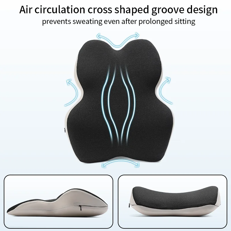 back & tailbone support ergonomic postural seat cushion back support memory foam backrest high back chair cushions