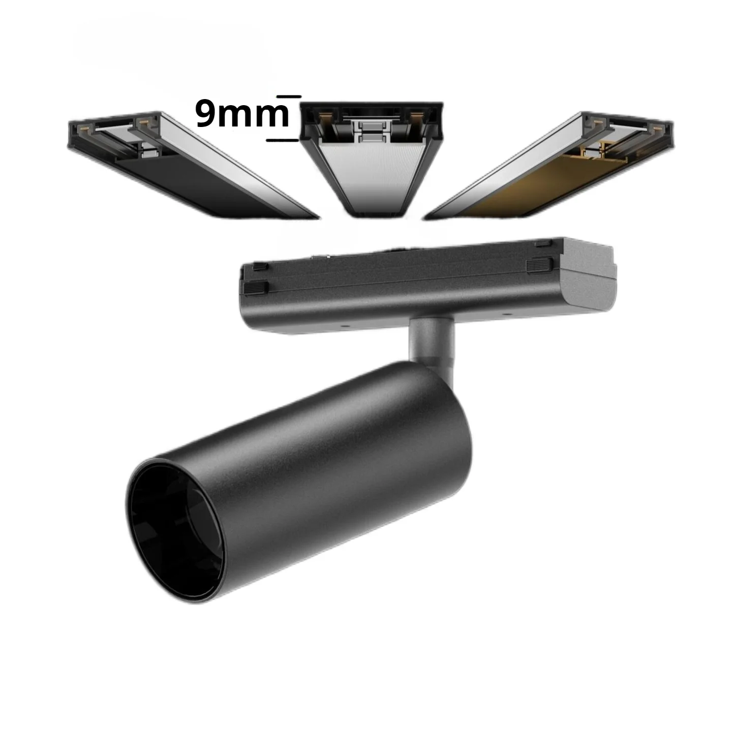 2023 New ceiling Ultra Thin Ceiling Track Lamp Track Rail Spot Lighting System 48V 35mm Led Magnetic Track Light