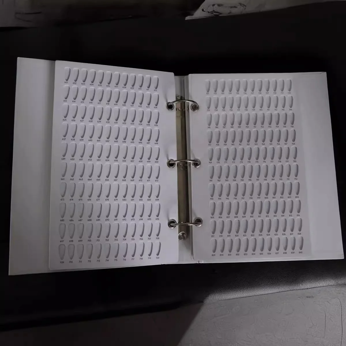 New Design 1200 Colors Embedded Display Board Nail Polish Glue Color Display Card Book Nail Supplies