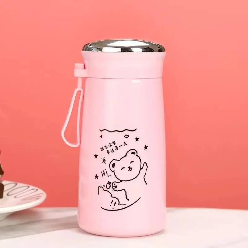 280ml Glass Water Bottles Portable Cute Mini Water Cup For Kids Student Drinking Bottle Household Mini Sealed Jat Tea Tank