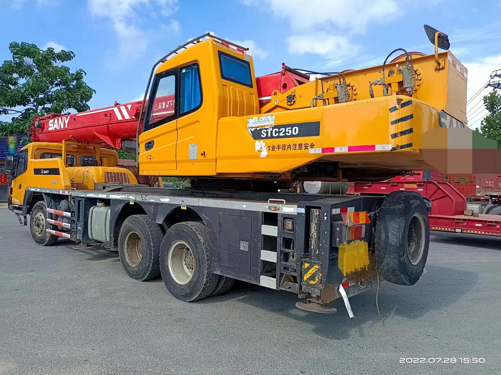 STC250 25 Ton Hydraulic Crane Telescopic Boom Truck Crane International Level Heavy Lift Mobile Truck Crane