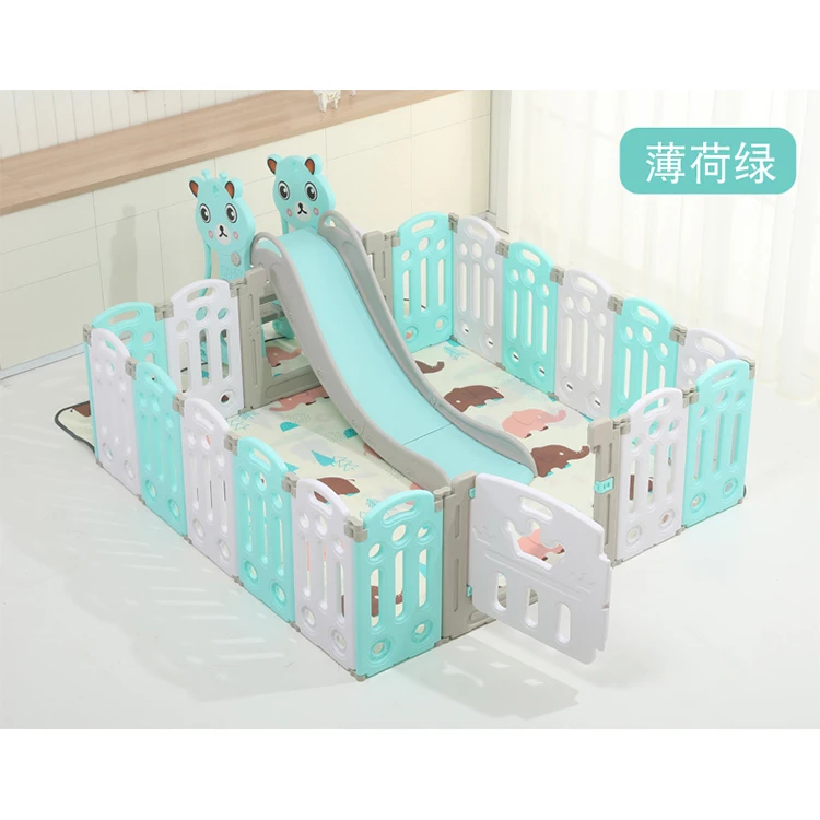 
Hot sale kindergarten kids plastic folding playpen indoor baby play area plastic fence for sale 