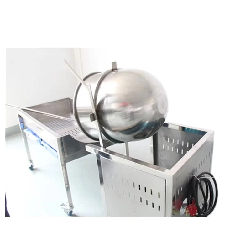 stainless steel hand stirring popcorn ball shape popcorn making machine (tel:0086-13782789572)