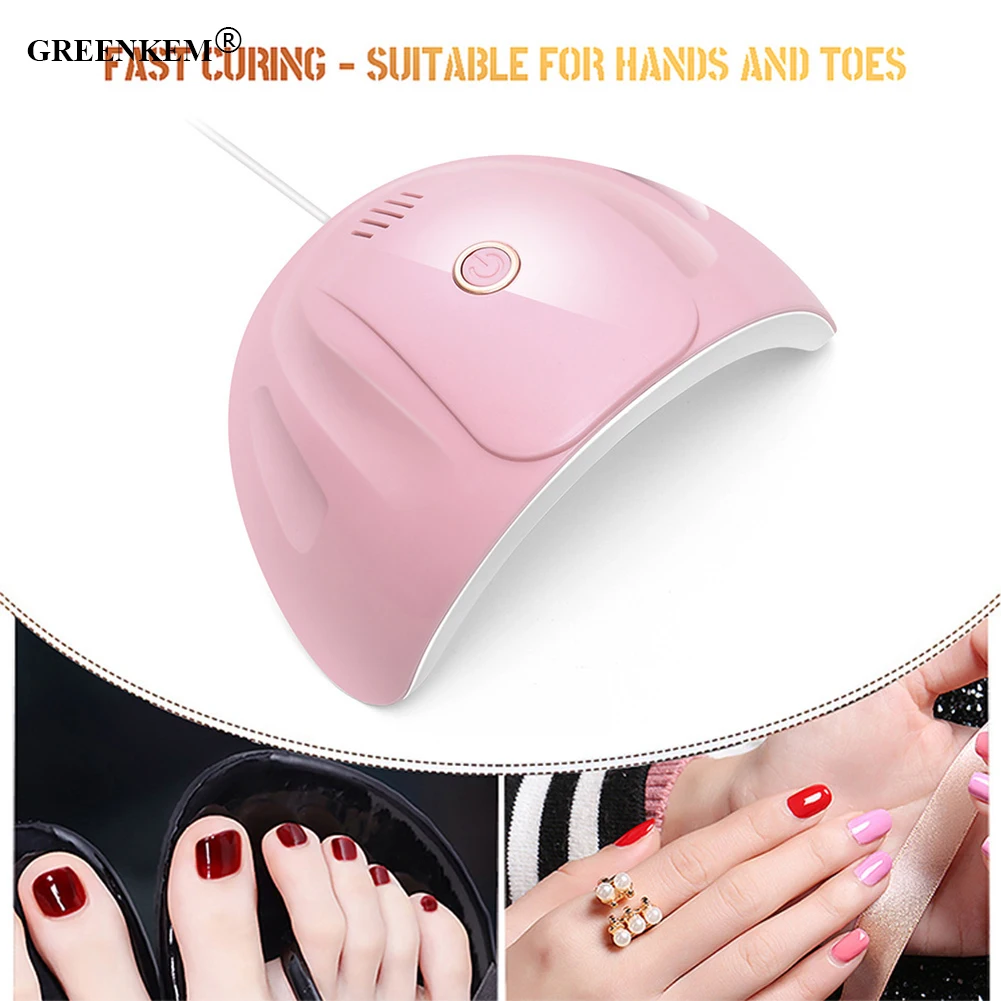 New Sun Light UV LED Dryer Lamp USB Source Nail Phototherapy Lamp Gel Nail Varnish Drying 88W Led Lamp for Nails