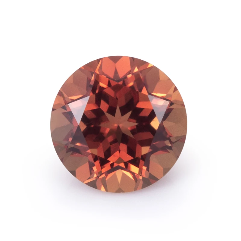 Lab Created Sapphire Corundum   Lab Grown Sapphire  Oval Round Brilliant Cut Orange  Lab Created  Sapphire