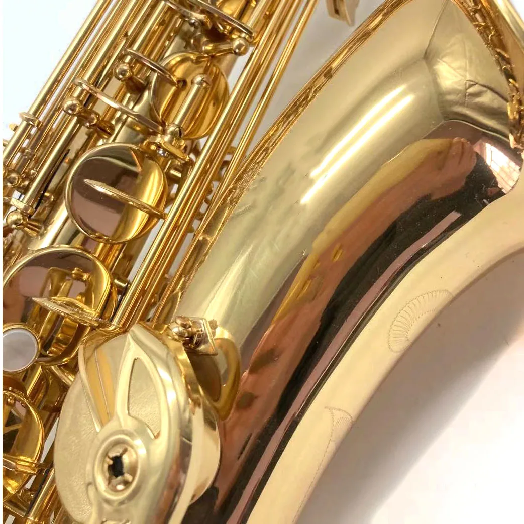 Professional saxophone manufacture production gold lacquer 802 tenor saxophone