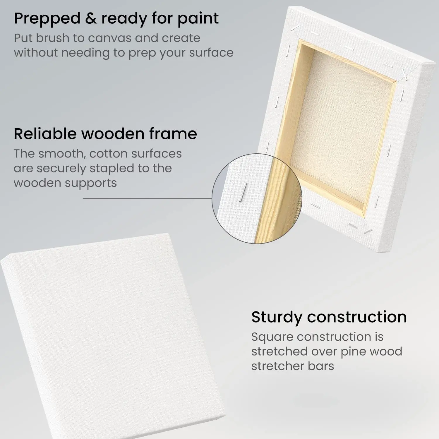 factory wholesale Diy Professional Art Supplies blank Painting Canvas for acrylic oil Painting and wall decor art