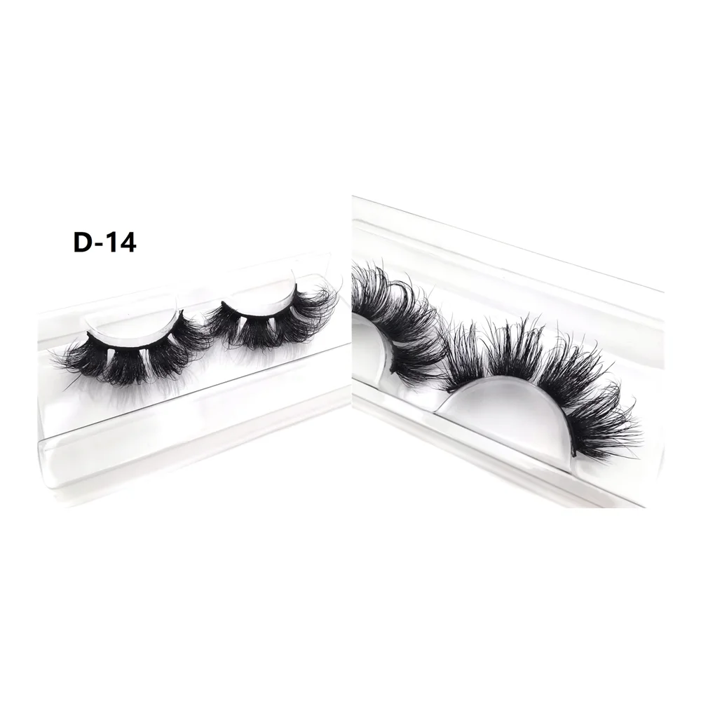 D14 With Advanced Technology 98% Similar with Real Mink Hair Bionic Vegan Dramatic Lashes Long 25 mm 3 D Mink Eye Lashes