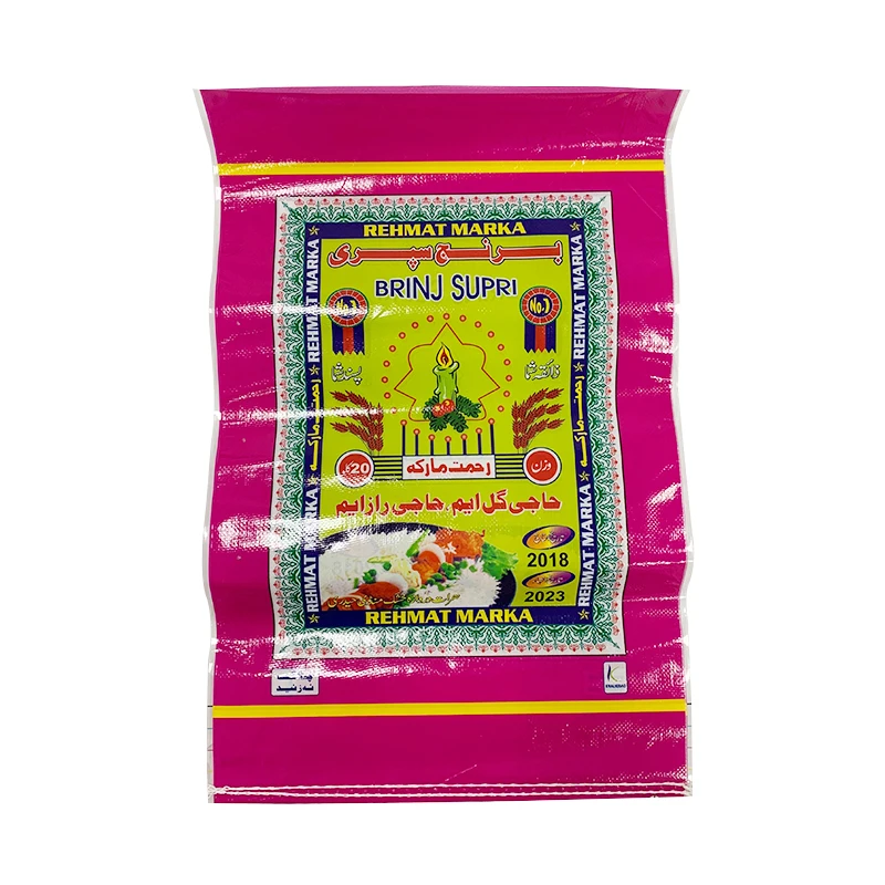 Cotton Wheat Flour Bags Flour Sacks with Handle Rice Packing Bag Factory Pp 50kg Sack Printed Plastic Woven Bag Security Accept