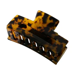 Customized Large Marble Resin Plastic Tortoiseshell Cellulose Acetate Big Hair Claw Clips for Women