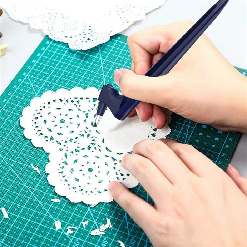 Dropshipping Craft DIY Art Cutting Tools With 360 Stainless Steel Rotating Blade Safety Circle Cutter Paper Rotary Handmade