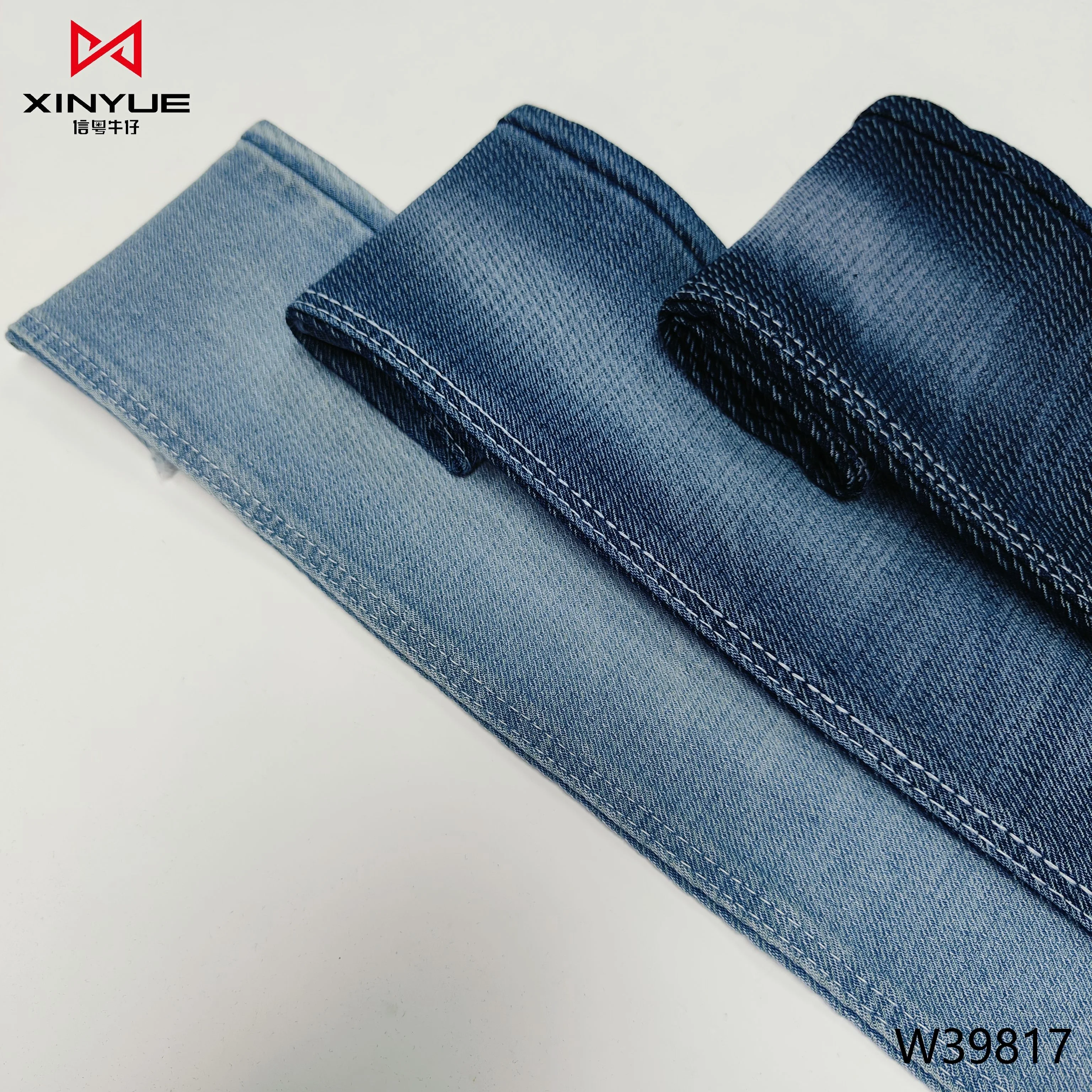 Heavyweight Denim Fabric Yarn Dyed Cotton Best Quality Jean Fabric Cheap Price Denim Fabric For Men Denim Shirts