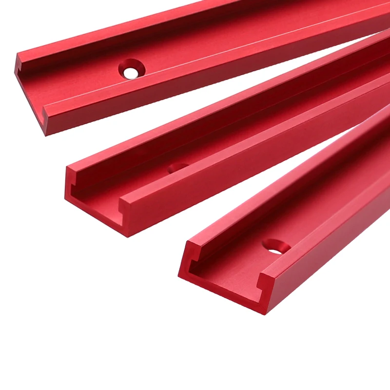 Aluminium Alloy T-track Slot Miter Track Jig Fixture for Router Table Band saw  Length 300/400/500/600/800MM
