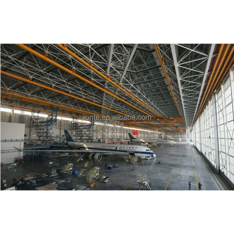 High Rise Prefabricated Steel Structure Building hangar warehouse Steel Structure Aircraft Hangar