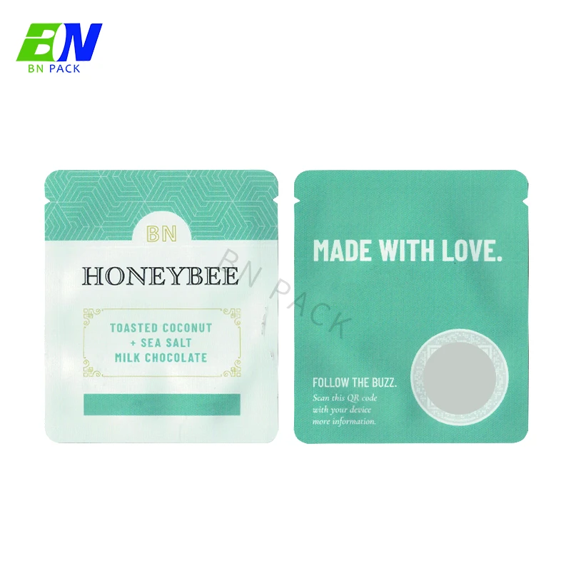 BN Pack Small size Custom 3.5g&7g Soft Touch Aluminum Mylar Bags Foil Candy bag 3 Side Seal bag
