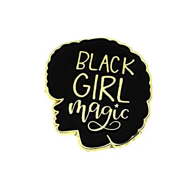 Ms.Clover Black Girl Magic Enamel Pin Black Girls Rock Black Lives Matter Gifts for Best Friend Jacket Pins
