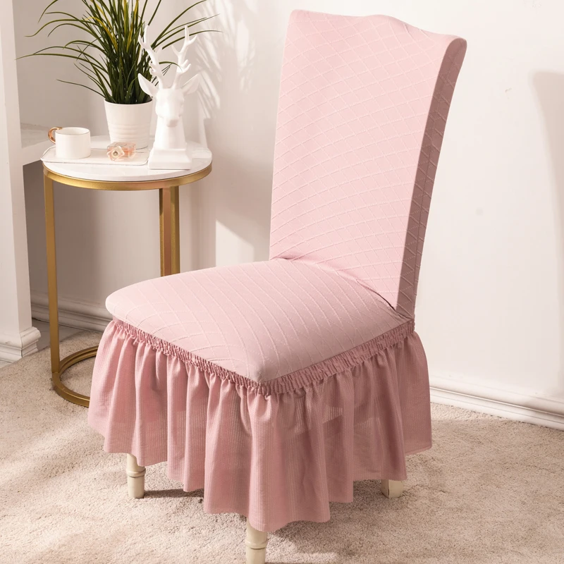Dining Chair Cover Spandex Elastic Chair Slipcover Case Stretch Chair Covers for Wedding Hotel Banquet   Dining Room