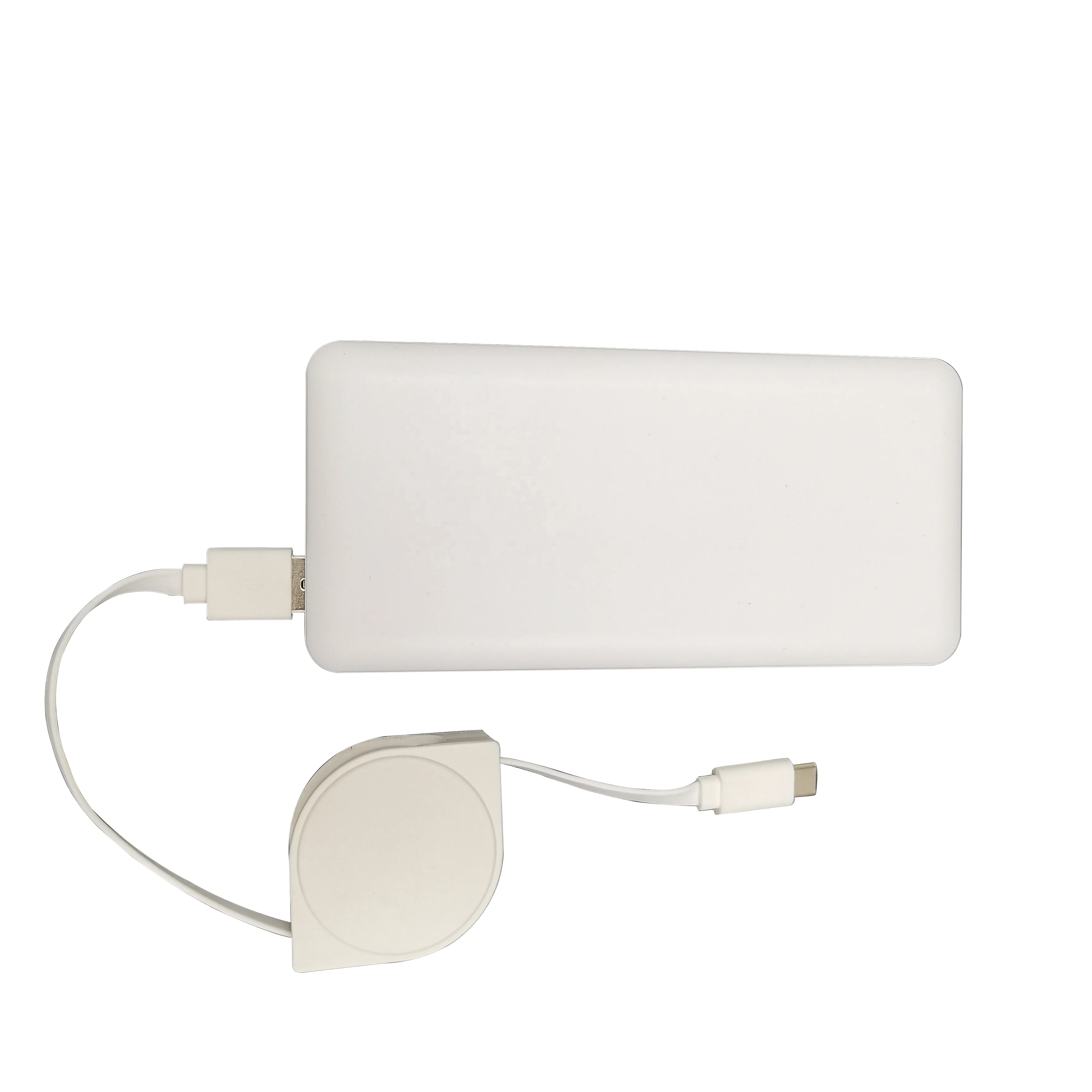 
Recyclable materials Promotional 2021 Portable Eco-friendly RABS Slim Powerbank 8000mah Power Banks For Mobile Phone 