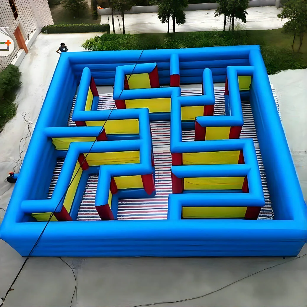 12*12 m Very popular halloween inflatable zombie maze for kids Adult Commercial Inflatable Fun House Maze