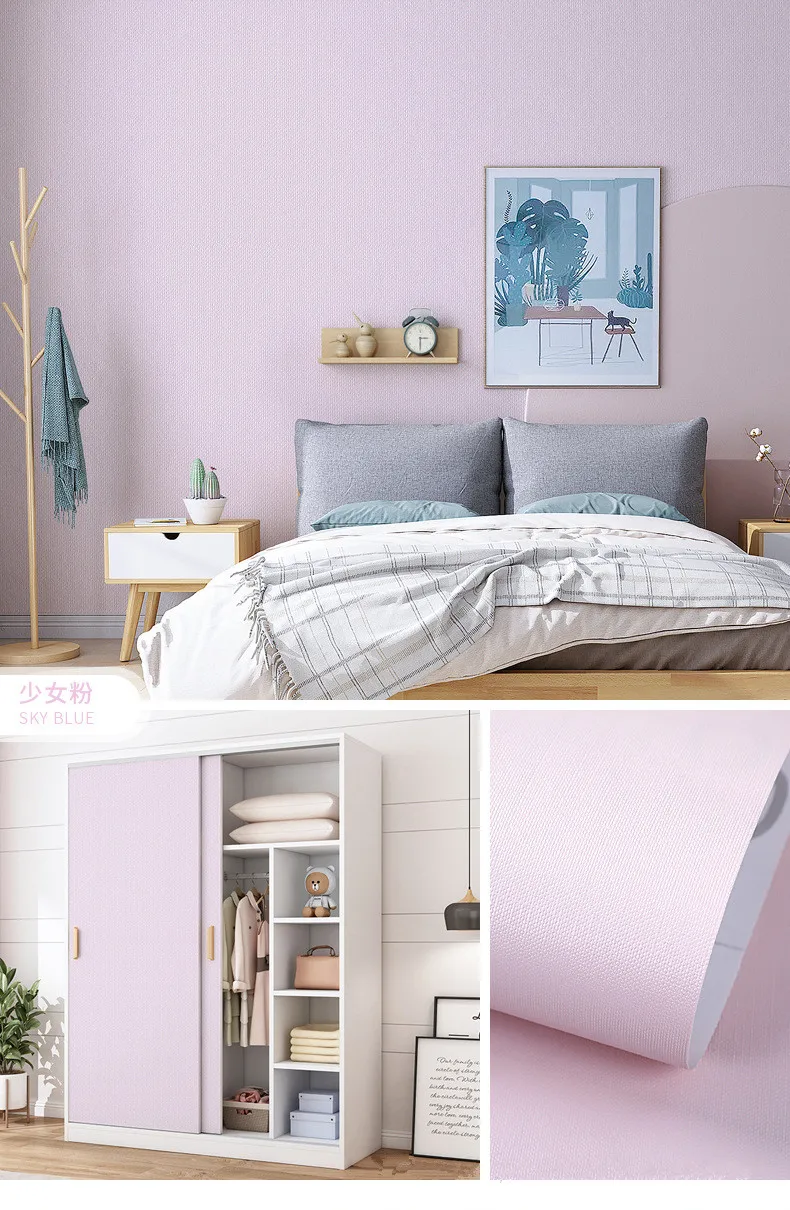 Self-adhesive wallpaper moisture-proof and waterproof wallpaper bedroom background wall desktop wardrobe decoration