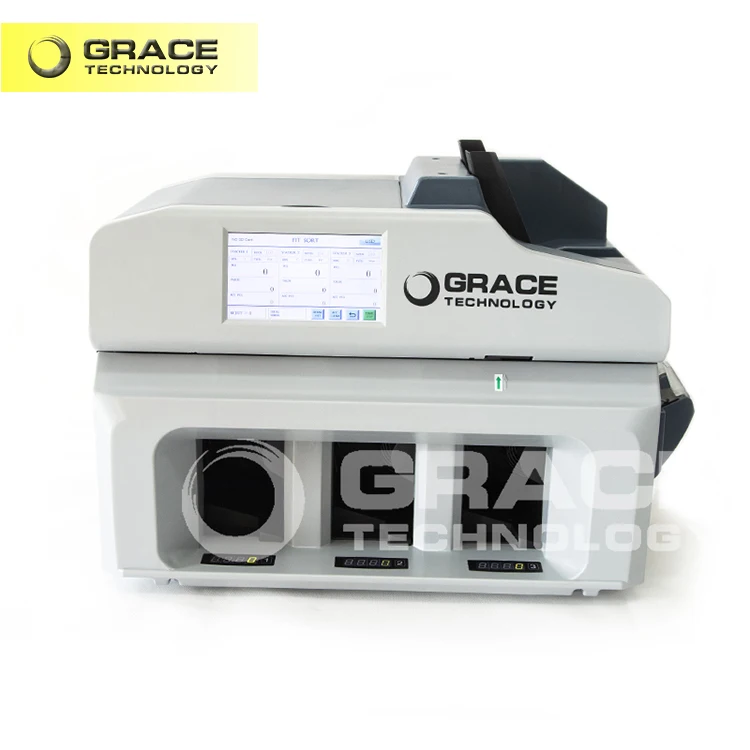 High Quality 3+1 pockets Counter Fitness Sorting with IR UV MG Banknote Cash Currency Bill Sorter Machine