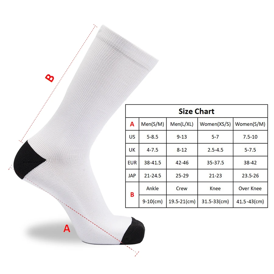2022 New design fully customized pattern socks sublimation blank polyester novelty 360 banana print socks