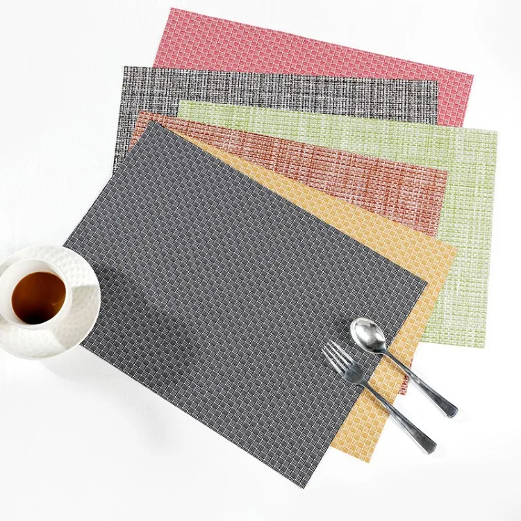 homEdge PVC Placemat Non-Slip Heat Resistant Place Mats Washable Vinyl Placemats