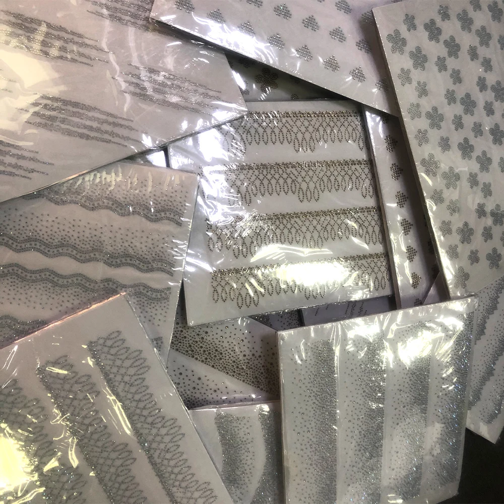 Wholesale DMC Crystal AB Rhinestone Transfers Heat Press Stickers Sheet Strass Hot Fix Glass Applique for T shirt Dress scarf