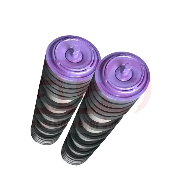 Wholesale Conveyor Roller Suppliers  Rubber Lagging Impact Roller used in heavy duty industry