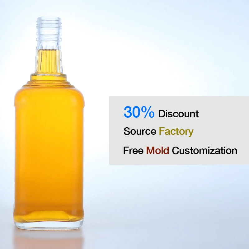 750ml 700ml 500ml 350ml  2024 New Type Spirits Glass Bottle with Cork Cap Large Capacity on the Market