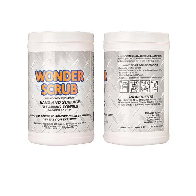 High quality heavy duty grease usable wipes barrel industrial wet wipes disposable nonwoven wipes