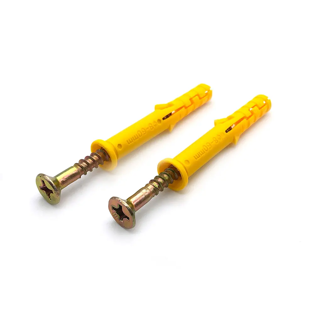 OEM screw with nylon anchor plastic sleeve wall electrical plugs nylon wall plug