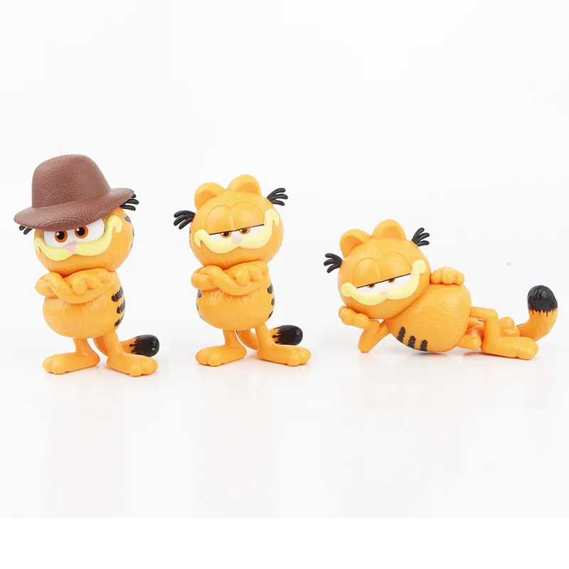 Zealed 6 Pieces/Set Exotic ExoticShorthair Gaffey Cat Collection PVC Model Action Figure Cartoon Cute Doll Toys Wholesale