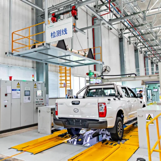 Car Part Production Assembly Line Shower Ramps Assure Test