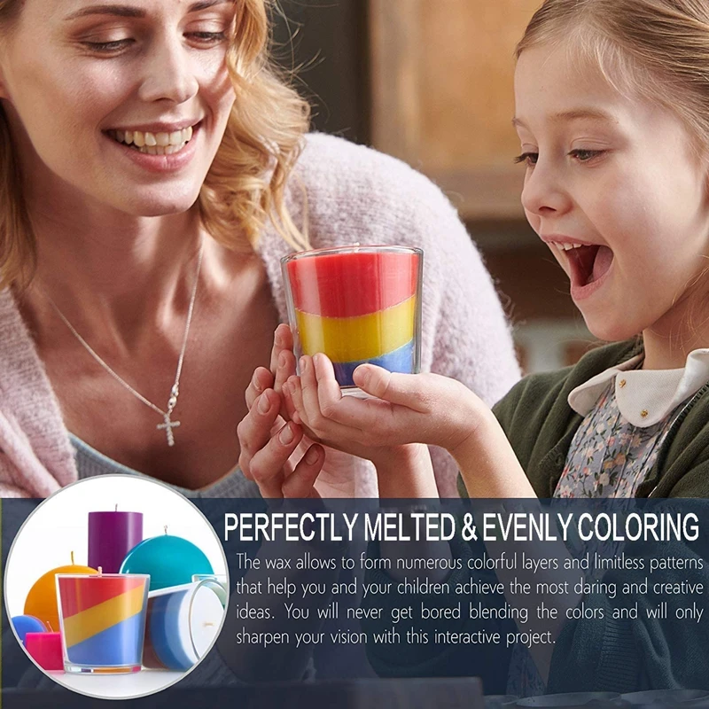 Amazon Hot Selling 2.5g/bag Dye Blocks Colorful Eco Friendly 24colors Candle Candle Wax Pigment