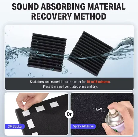 Acoustic panels Flame Retardant Sound Absorbing Sponge Ktv Fire Proof Acoustic Foam Panel wall panel