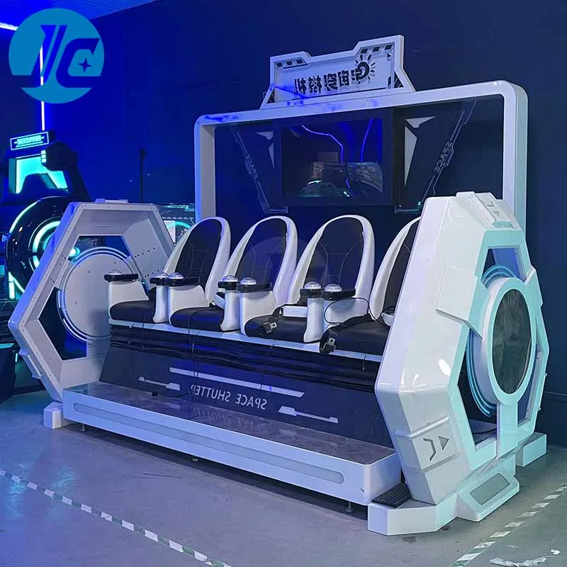 Multiplayer 360 Degree Exciting Experience Theme Park VR Spaceship Cinema