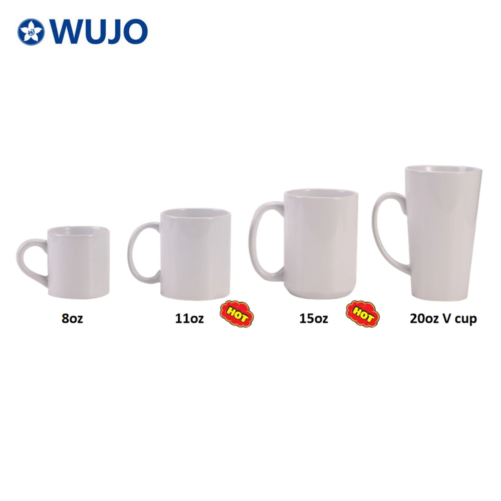 WUJO 11oz AAA класс сублимации заготовки чашки современная керамическая кружка