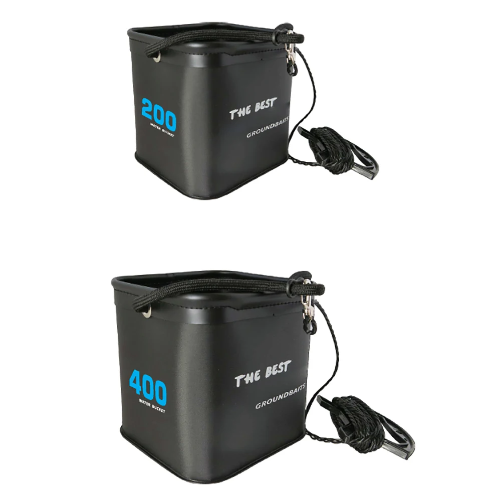 Carp Fishing Water Bucket EVA Portable Folding Water Bucket Fishing Bucket Including Drop Cord And Clip F16-WB4002