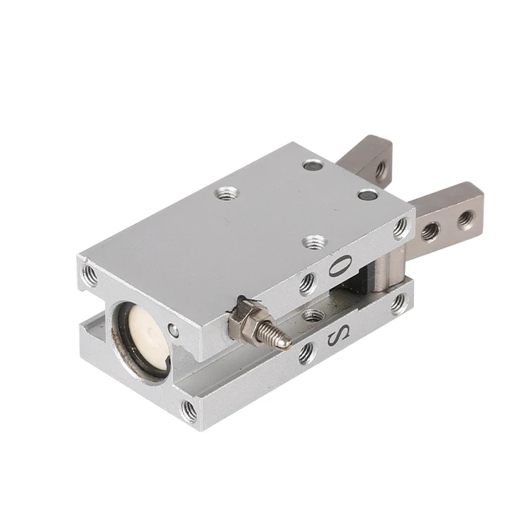 low price Aluminium Body Air Cylinder Mini Pneumatic Parallel Finger Cylinder MHC 2 Series single/double acting Cylinder