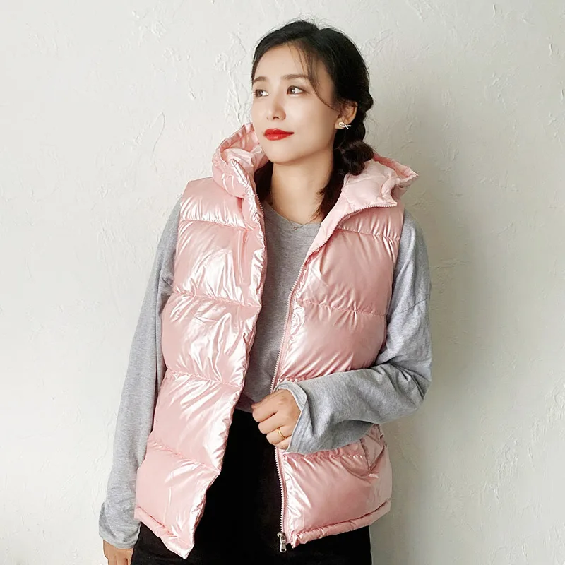 
Winter Mother And Son Bubble Coat Fashion Family Clothing Set Little Girl Down Vest With Hooded Sleeveless Mommy And Me Jackets 