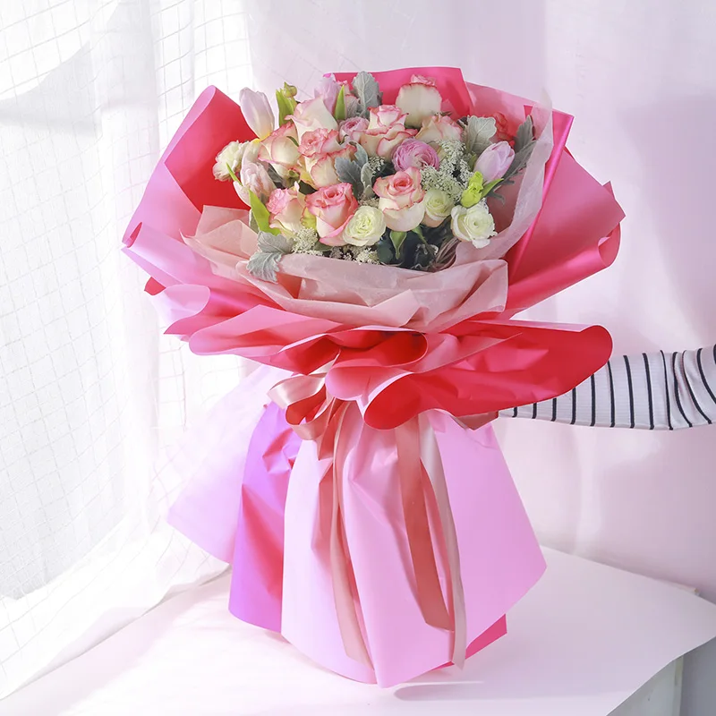 
 Популярные INS Экологичная упаковочная бумага пластиковый цветок, оптовая продажа бумага  