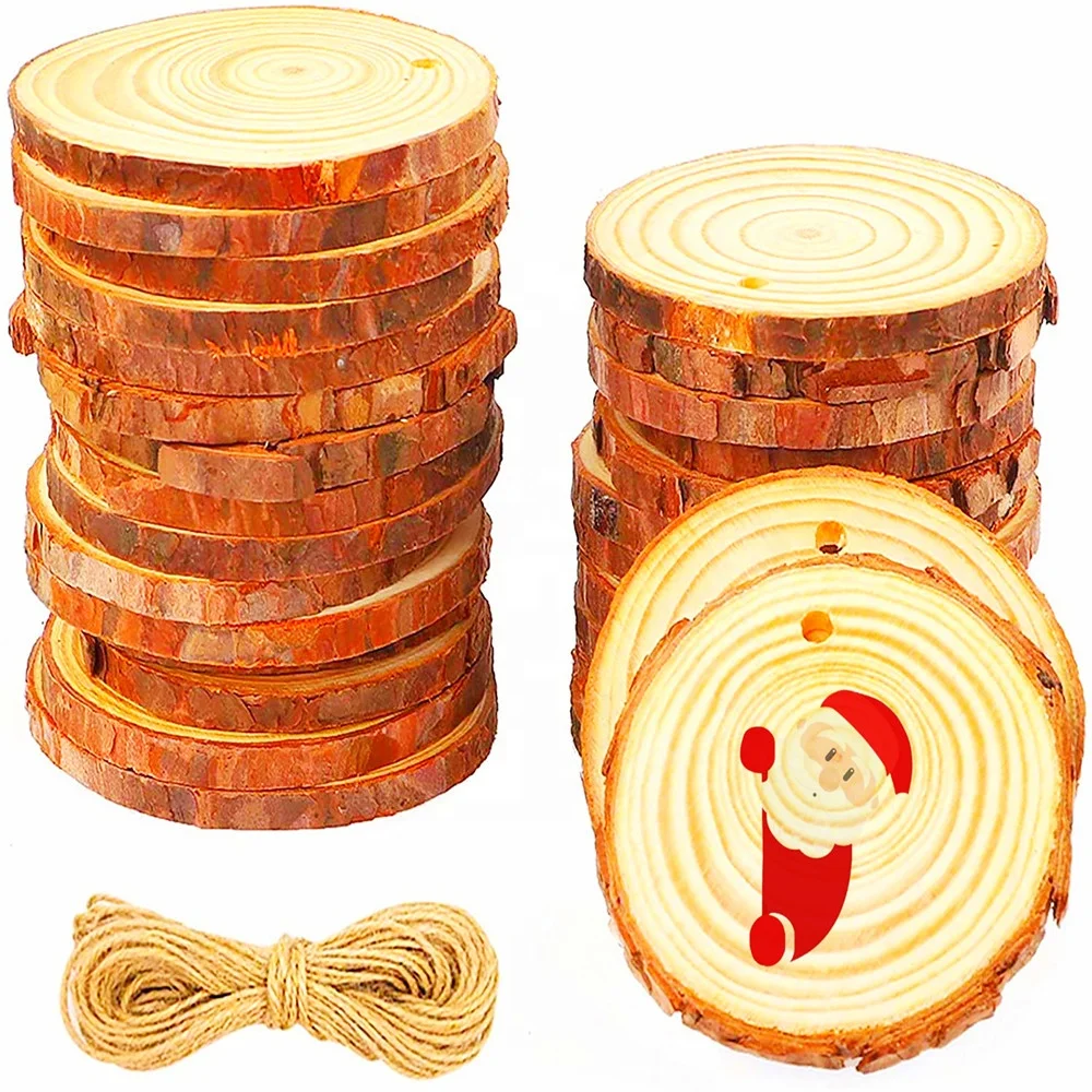 Customized Logo Pattern Shaped Design Wood Deer And Bear Wall Art Decorations Trees And Wooden Christmas Ornaments