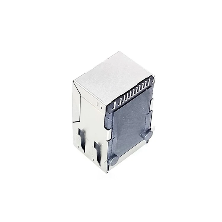 100BASE TAB UP 8P Network RJ45 Full SMT Connector with LED Shield Jack Connector