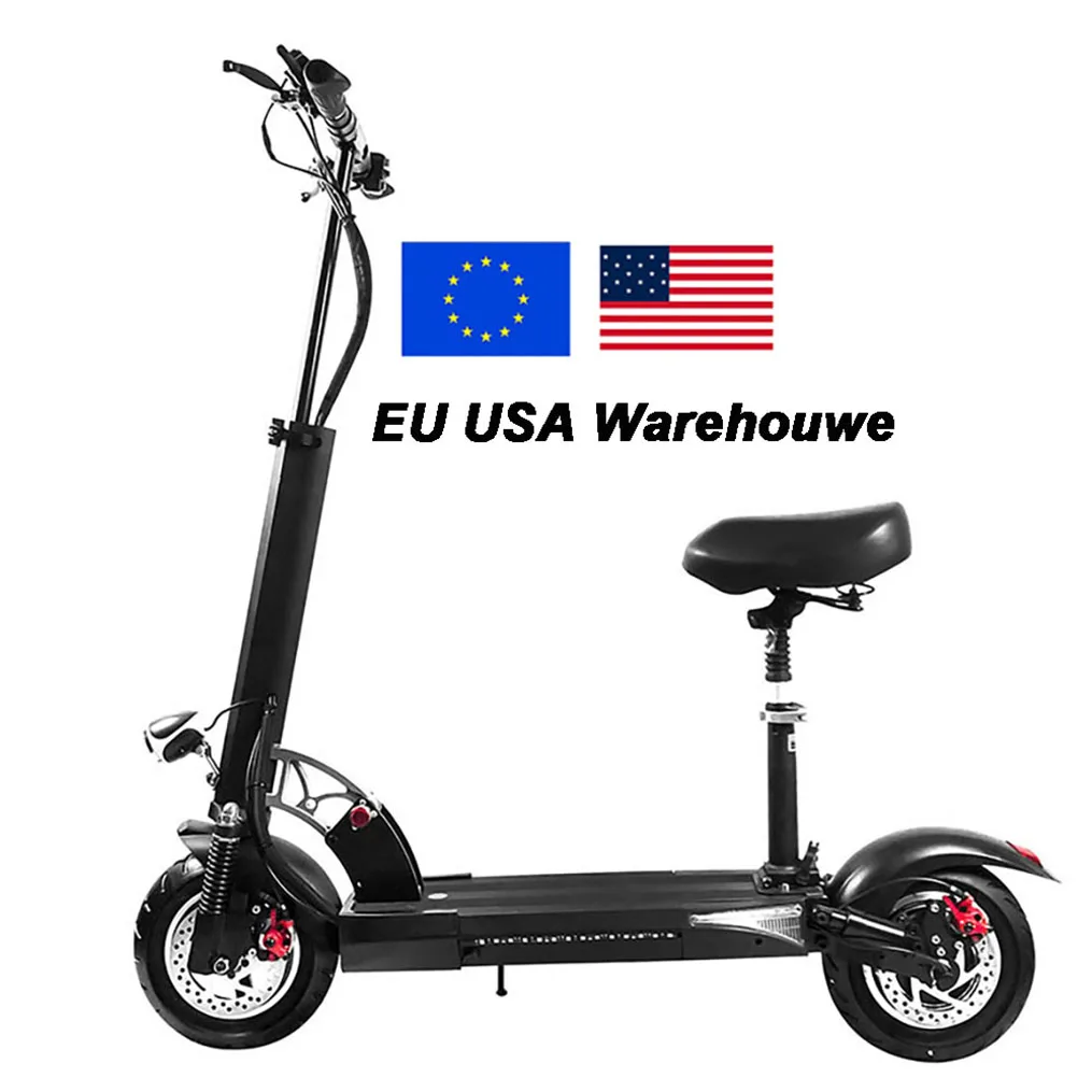 EU USA 800W 15ah long range 10inch e scooter 50kmh fast kick adults electric scooters with seat