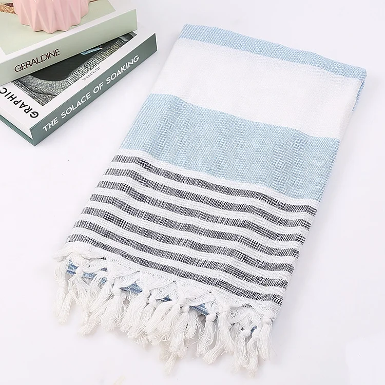 And Cotton Towels Beach Towel Turkish Wholesale High Quality Turkish Linen 100% Polyester Modern Floral Round Knitted Zhengtang