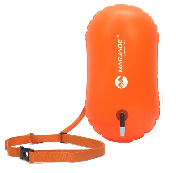 Yufeng factory high quality fee design logo 8kg + instructions inflatable life saving swim bouy float for swimmer sport