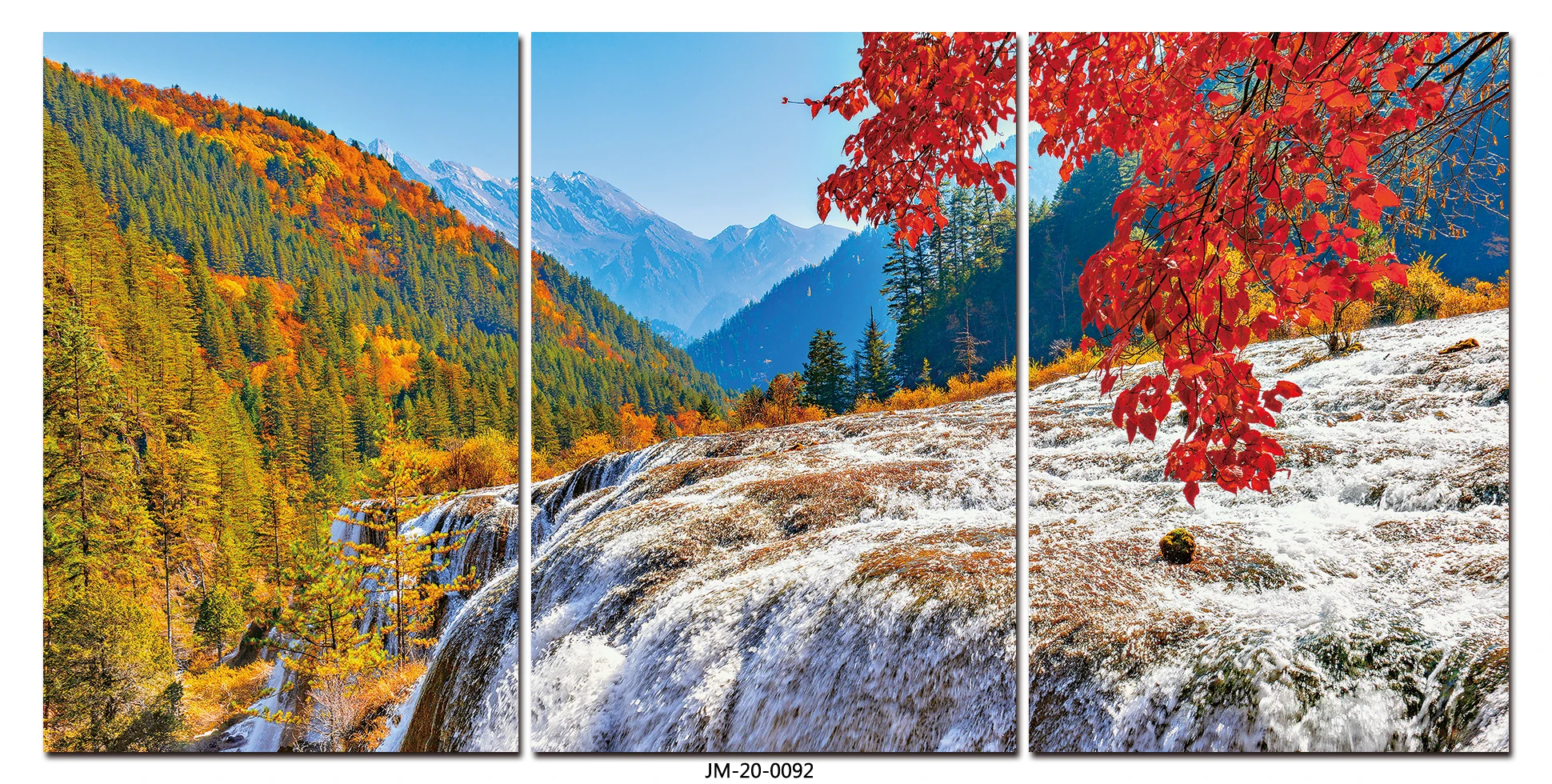 HD Mountains and Water Fall Acrylic Wall Art Decorative Painting Digital Painting Photo Gallery Office Living Room Sunset