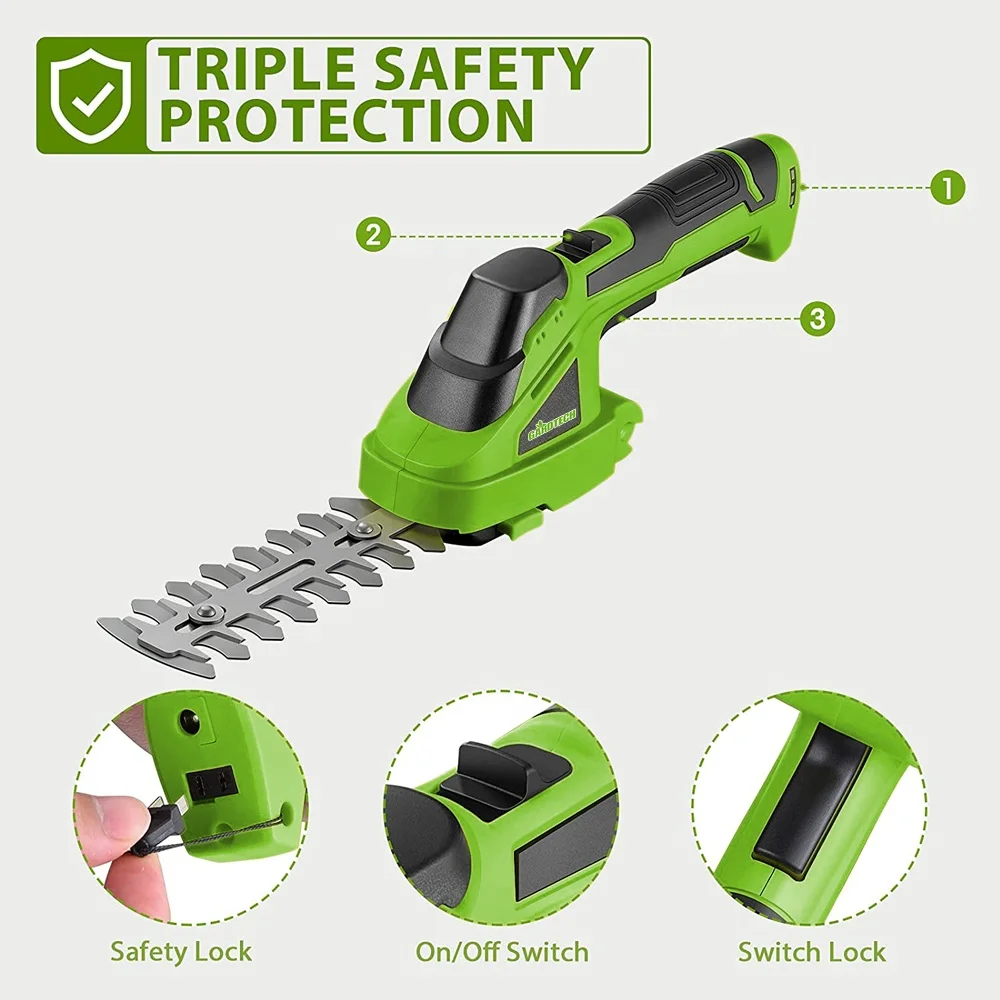 VERTAK 7.2v cordless high quality trimmer manufacturers professional durable mini hedge trimmer